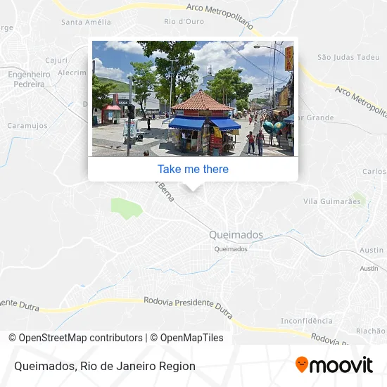 Queimados map