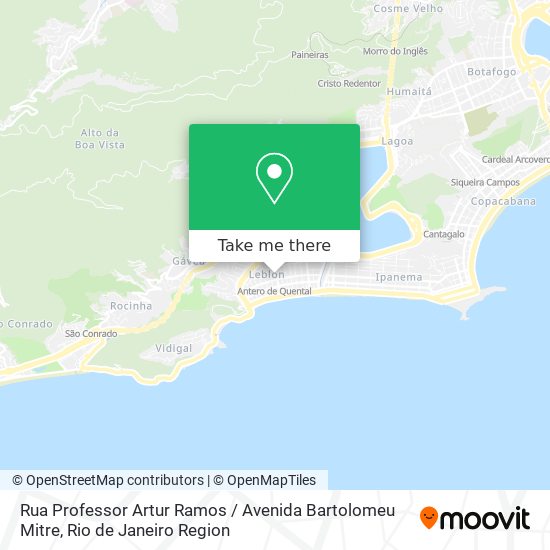 Rua Professor Artur Ramos / Avenida Bartolomeu Mitre map