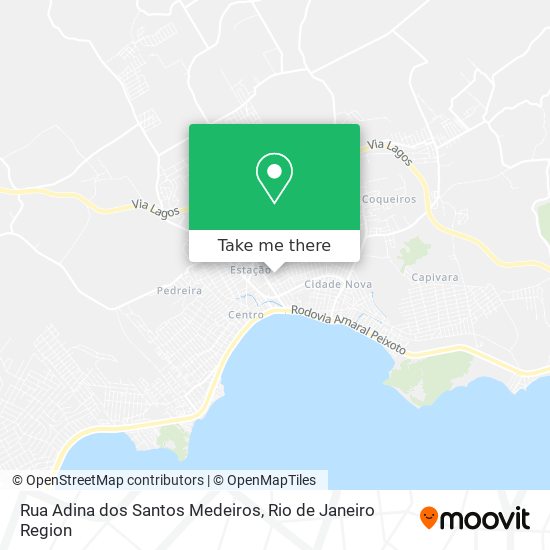 Mapa Rua Adina dos Santos Medeiros