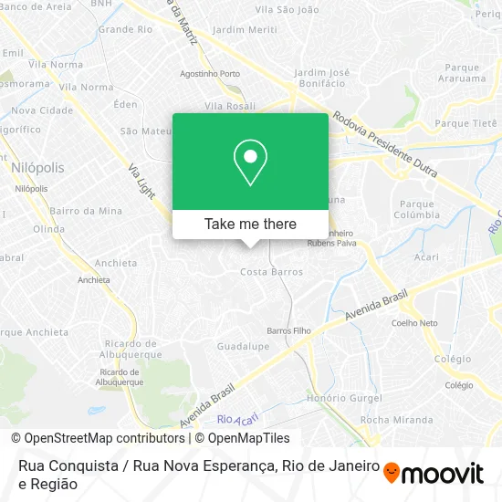 Rua Conquista / Rua Nova Esperança map
