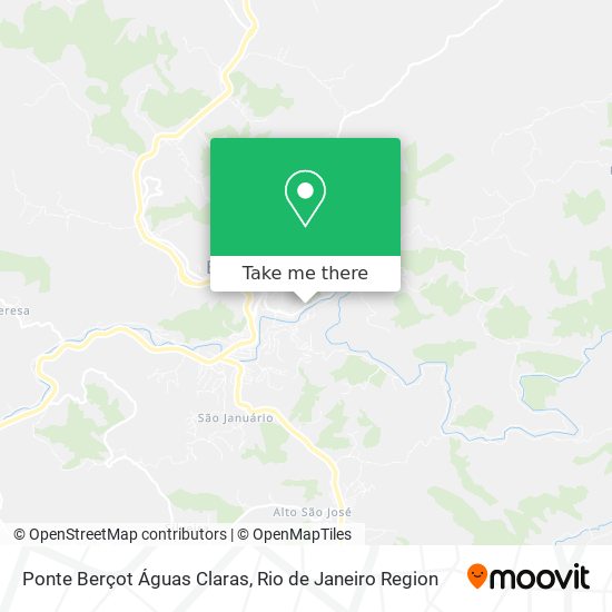 Ponte Berçot Águas Claras map