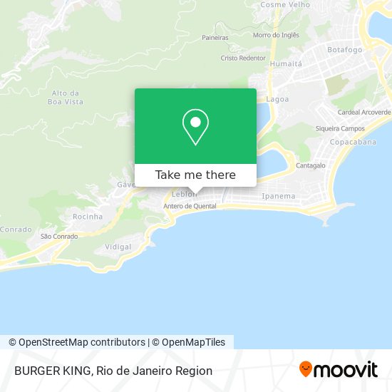 BURGER KING map