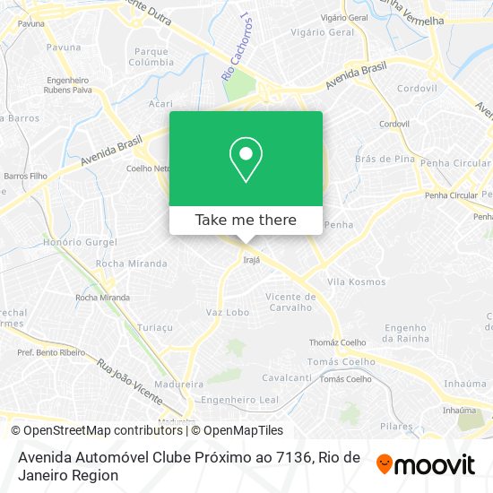 Avenida Automóvel Clube Próximo ao 7136 map