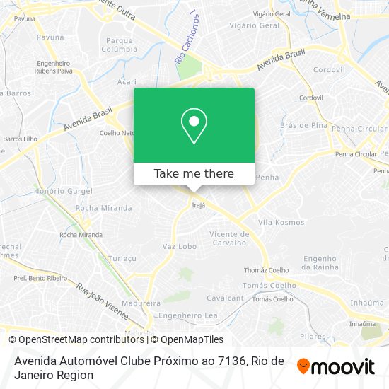 Mapa Avenida Automóvel Clube Próximo ao 7136