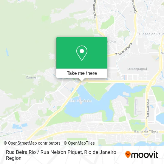 Rua Beira Rio / Rua Nelson Piquet map