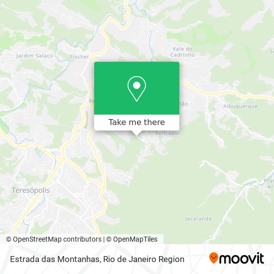 Estrada das Montanhas map