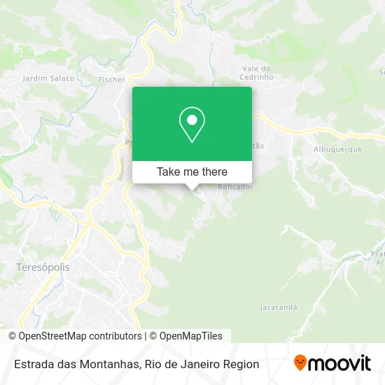 Estrada das Montanhas map