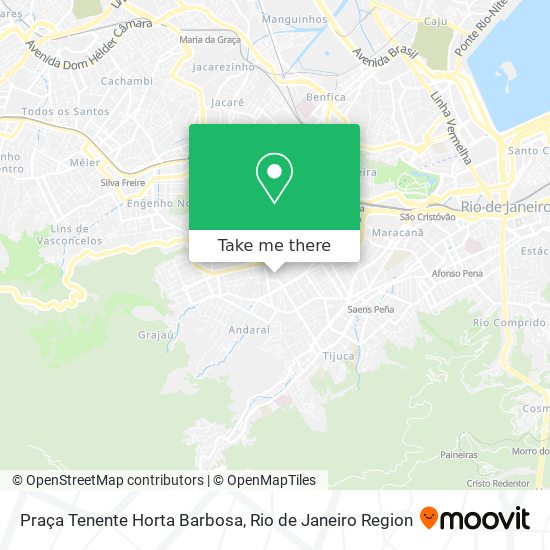 Mapa Praça Tenente Horta Barbosa