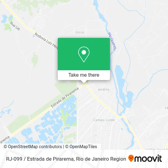 RJ-099 / Estrada de Pirarema map