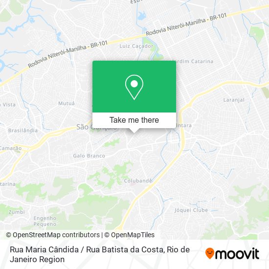 Mapa Rua Maria Cândida / Rua Batista da Costa