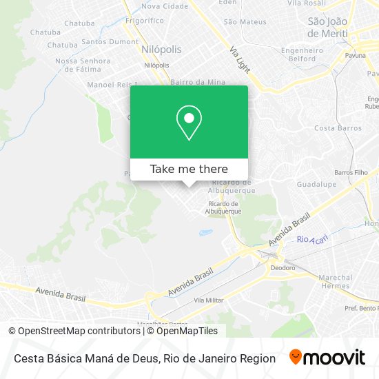 Cesta Básica Maná de Deus map