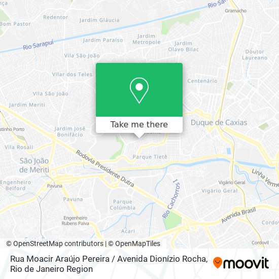 Rua Moacir Araújo Pereira / Avenida Dionízio Rocha map