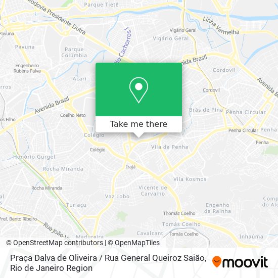 Mapa Praça Dalva de Oliveira / Rua General Queiroz Saião