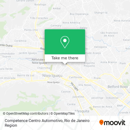 Competence Centro Automotivo map