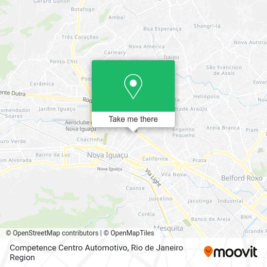 Competence Centro Automotivo map