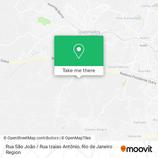 Rua São João / Rua Izaias Antônio map