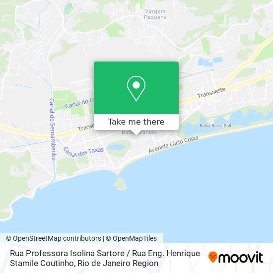 Mapa Rua Professora Isolina Sartore / Rua Eng. Henrique Stamile Coutinho