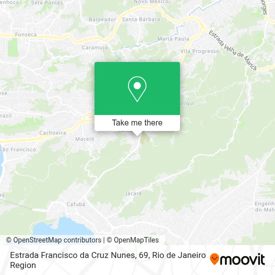 Estrada Francisco da Cruz Nunes, 69 map