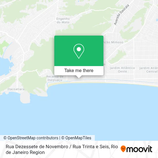 Rua Dezessete de Novembro / Rua Trinta e Seis map