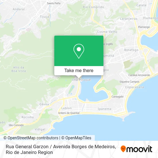 Rua General Garzon / Avenida Borges de Medeiros map