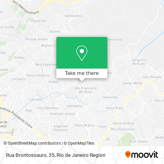 Rua Brontossauro, 35 map