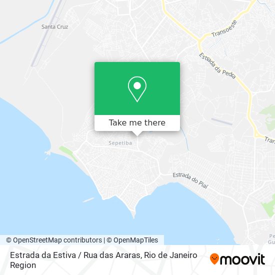 Estrada da Estiva / Rua das Araras map
