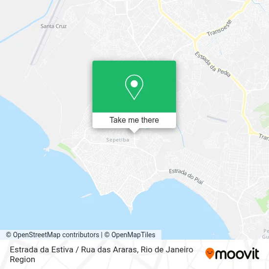Estrada da Estiva / Rua das Araras map