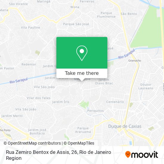 Rua Zemiro Bentox de Assis, 26 map