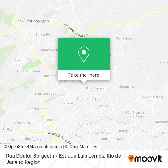 Rua Doutor Borgueth / Estrada Luís Lemos map