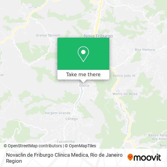 Mapa Novaclin de Friburgo Clinica Medica