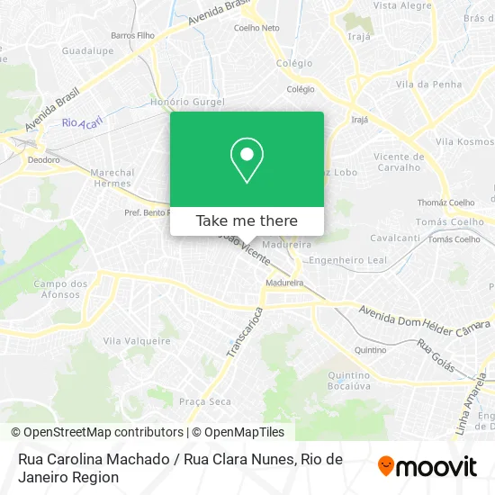 Rua Carolina Machado / Rua Clara Nunes map