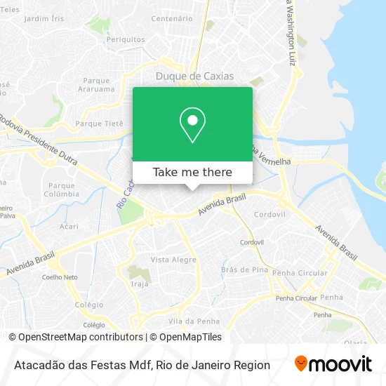 Atacadão das Festas Mdf map