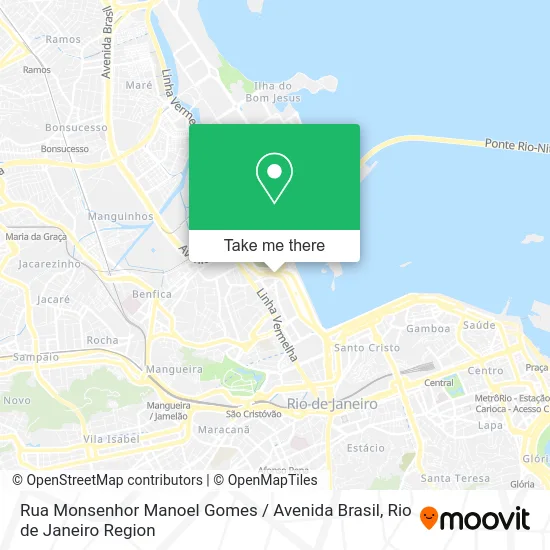 Rua Monsenhor Manoel Gomes / Avenida Brasil map