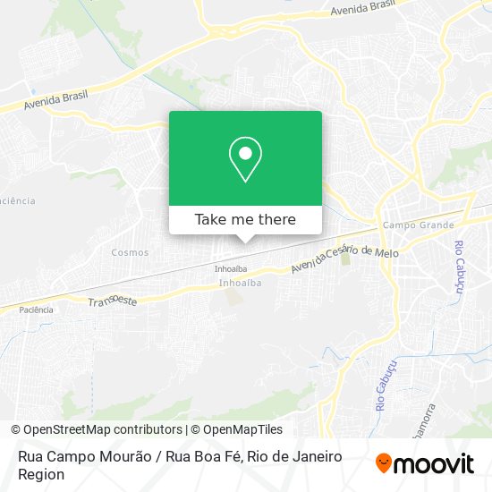 Rua Campo Mourão / Rua Boa Fé map