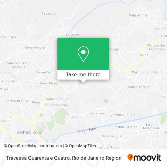 Travessa Quarenta e Quatro map