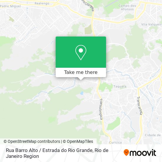 Rua Barro Alto / Estrada do Rio Grande map