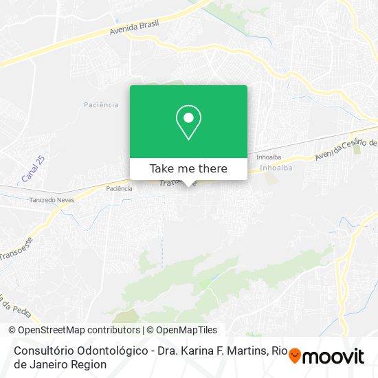 Consultório Odontológico - Dra. Karina F. Martins map