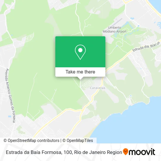 Estrada da Baía Formosa, 100 map