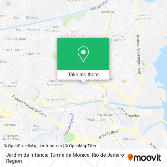 Mapa Jardim de Infancia Turma da Monica