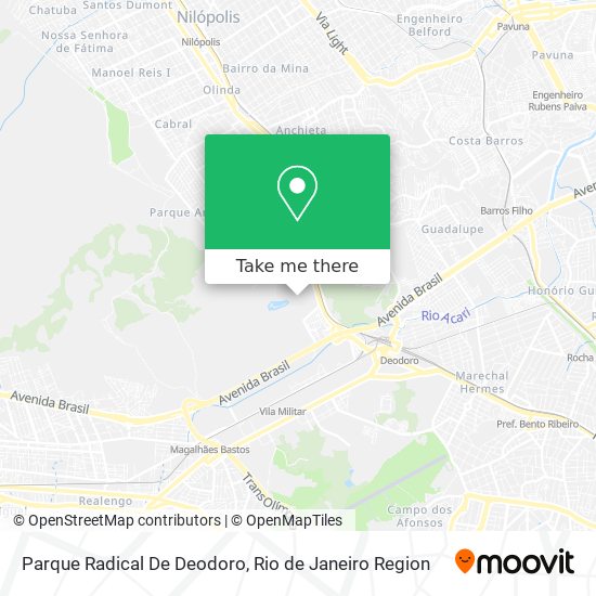 Mapa Parque Radical De Deodoro