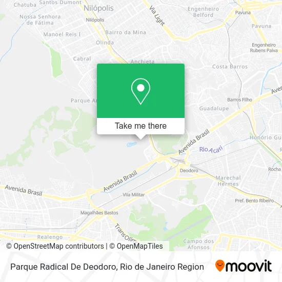 Parque Radical De Deodoro map