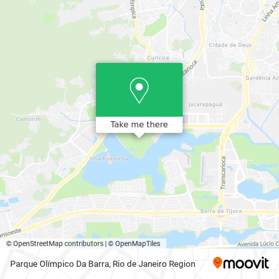 Mapa Parque Olímpico Da Barra