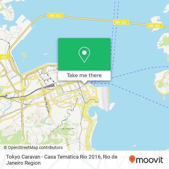 Mapa Tokyo Caravan - Casa Temática Rio 2016