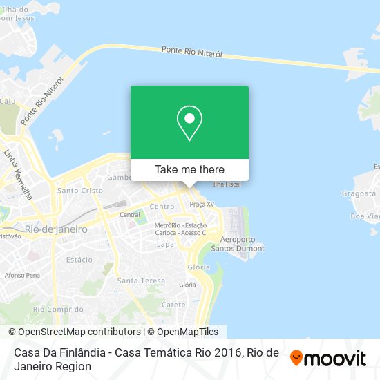 Mapa Casa Da Finlândia - Casa Temática Rio 2016