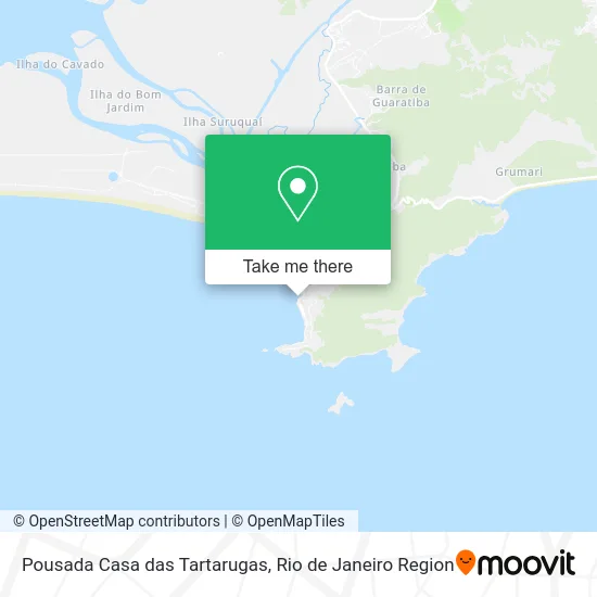 Pousada Casa das Tartarugas map
