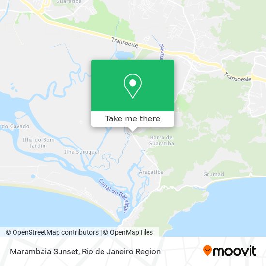 Marambaia Sunset map