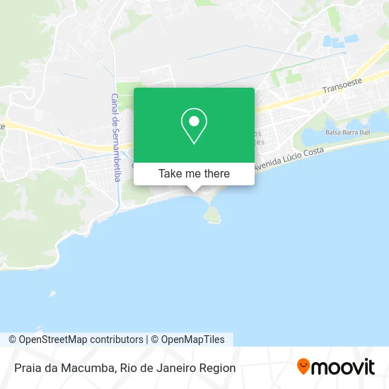 Praia da Macumba map