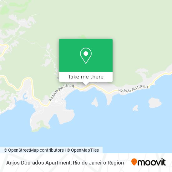 Anjos Dourados Apartment map
