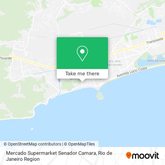 Mercado Supermarket Senador Camara map