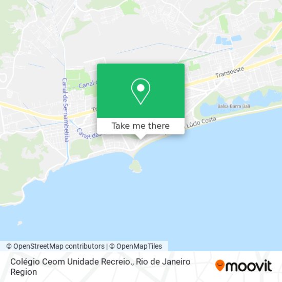Colégio Ceom Unidade Recreio. map